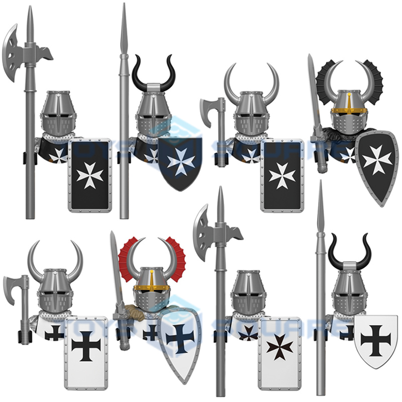 Lego Set Creator - 중세 튜턴 기사 Hospitaller 모델 블록